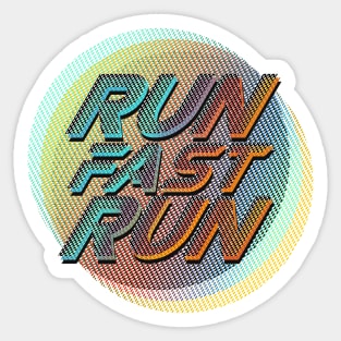 fast run Sticker